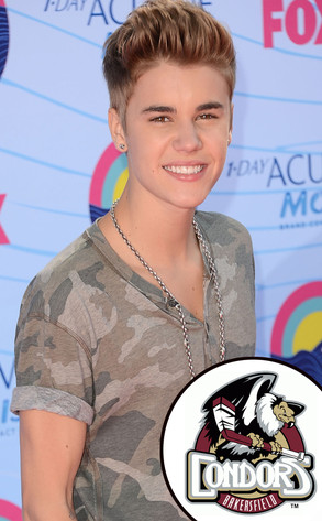 Justin Bieber, Bakersfield Condors Justin Bieber, Bakersfield Condors
